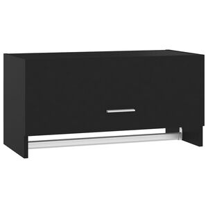 vidaXL Armadio Nero 70x32,5x35 cm in Legno Multistrato