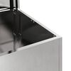 vidaXL Scatola di Stoccaggio Esterno Argento 80 x 50,5 x 50 cm Acciaio