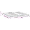 vidaXL Topper per materasso Bianco 140 x 200 x 5.5 cm Tessuto a maglia