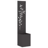 vidaXL Schermo per privacy in giardino Floreale Nero 32 x 32 x 150 cm