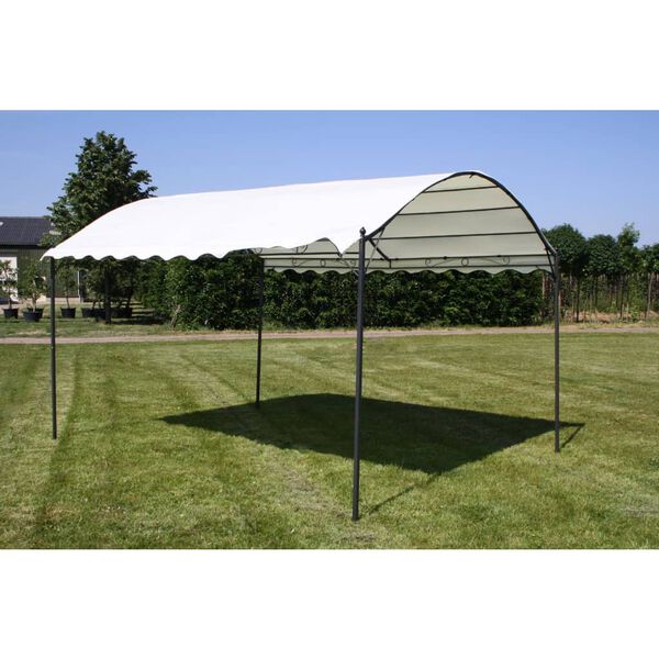 vidaXL Gazebo in Tessuto Bianco Crema