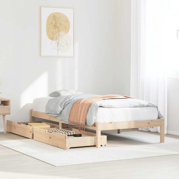 vidaXL Letto senza Materasso 90x190 cm in Legno Massello di Pino