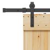 vidaXL Porta Scorrevole con Set Hardware 80x210 cm Legno Massello Pino