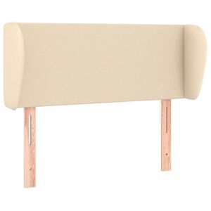 vidaXL Testiera ad Orecchio Crema 83 x 23 x 78/88 cm in Tessuto
