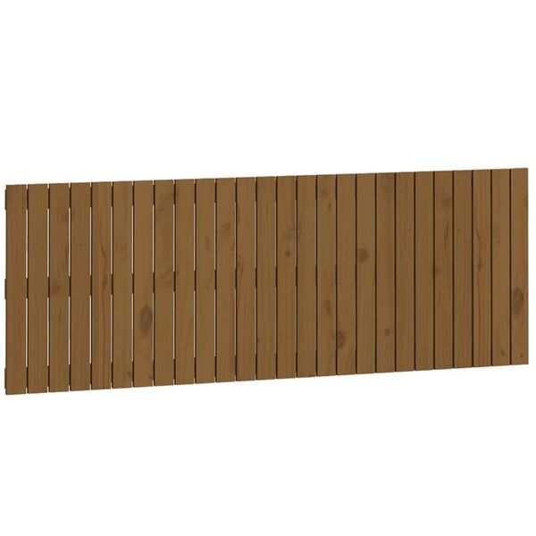 vidaXL Testiera da Parete Ambra 166x3x60 cm in Legno Massello di Pino