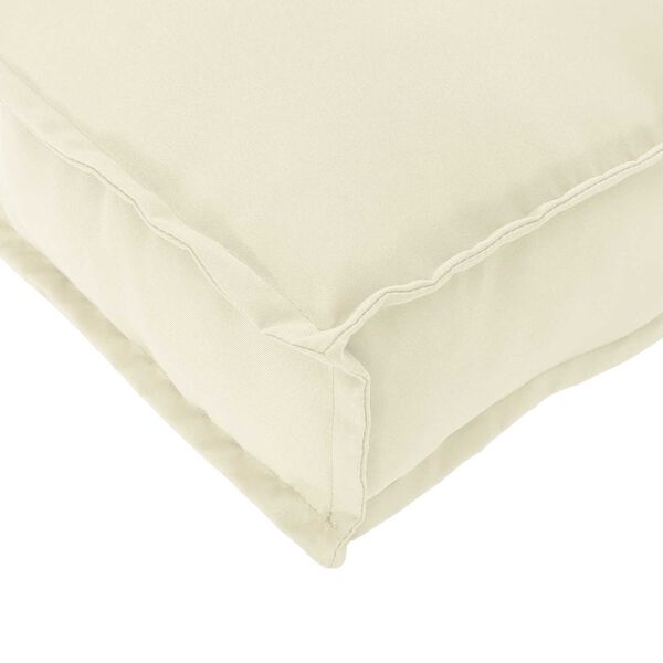 vidaXL Cuscino Crema 110 x 40 x 8 cm Tessuto Oxford