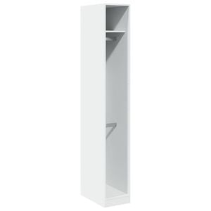 vidaXL Armadio Bianco 30x50x200 cm in Legno Multistrato