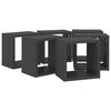 vidaXL Mensole Parete a Cubo 6 pz Grigie 22x15x22 cm