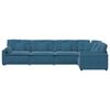 vidaXL Divano Modulare con Cuscini in Velluto Blu