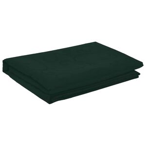 vidaXL Tovaglia da Tavolo Quadrato Verde Scuro 90 x 90 cm