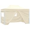 vidaXL Tenda Party Crema 280 x 410 x 315 cm Tessuto Oxford