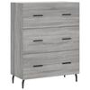 vidaXL Credenza Grigio Sonoma 69,5x34x180 cm in Legno Multistrato