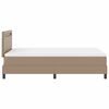 vidaXL Letto a molle Cappuccino 120 x 190 cm Pelle sintetica