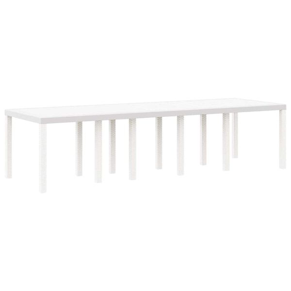 vidaXL Set da Pranzo per Giardino con cuscino 13 pcs Bianco