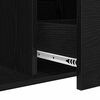 vidaXL Credenza Rovere Nero 104 x 35 x 70 cm Legno multistrato