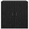 vidaXL Mobiletto a muro Rovere Nero 60 x 31 x 60 cm Legno multistrato
