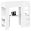 vidaXL Struttura letto a castello con scrivania Bianco 75 x 190 cm