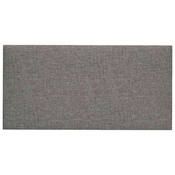 vidaXL Testiera da Parete 12 pcs Grigio chiaro 30 x 15 cm Tessuto