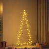 vidaXL Albero di Natale in metallo con supporto Oro 150 cm