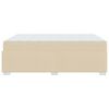 vidaXL Struttura del letto con materasso Crema 140 x 200 cm Tessuto