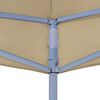 vidaXL Tetto per Tendone per Feste 6x3 m Beige 270 g/m²