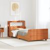 vidaXL Letto senza Materasso Marrone Cera 75x190 cm in Legno di Pino