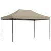 vidaXL Tenda da Festa Pieghevole Pop-Up Tortora 292x292x315 cm