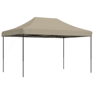 vidaXL Tenda da Festa Pieghevole Pop-Up Tortora 292x292x315 cm