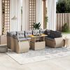 vidaXL Set Divano da Giardino 10 pz con Cuscini Beige in Polyrattan