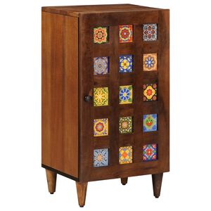 vidaXL Credenza con porta Noce 40 x 33 x 75 cm Legno di mango massello