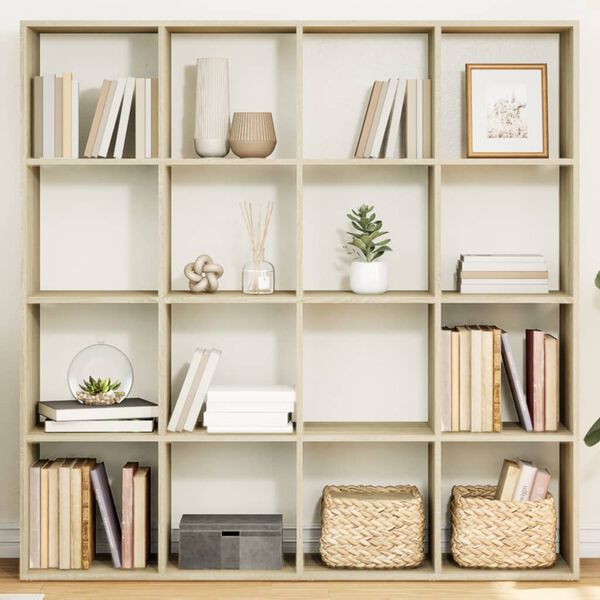 vidaXL Libreria Rovere Sonoma 137,5x29x137,5 cm in Legno Multistrato