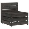 vidaXL Divano Centrale da Giardino Pallet Legno Pino Impregnato Grigio