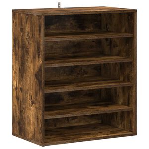 vidaXL Scarpiera Rovere Fumo 60x35x70 cm in Legno Multistrato