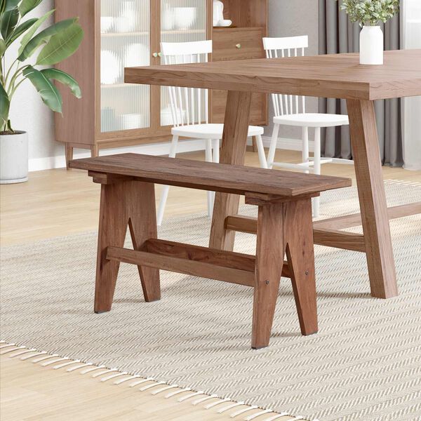 vidaXL panchina Naturale 100 x 30 x 50 cm Legno massello di recupero