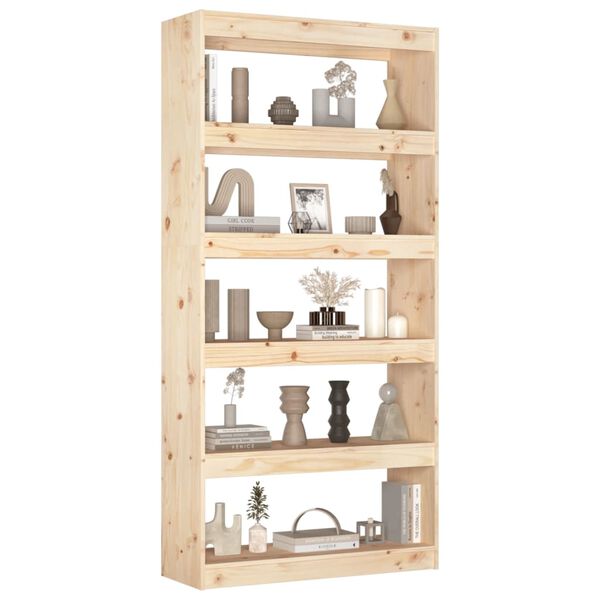 vidaXL Libreria/Divisorio 80x30x167,4 cm Legno Massello di Pino