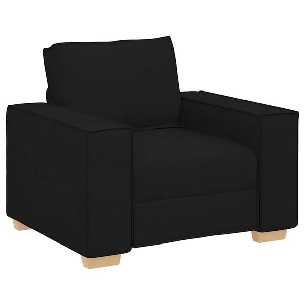 vidaXL Poltrona Divano Nero 100x78x84 cm Tessuto