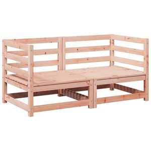 vidaXL Set Divani da Giardino 2 pz in Legno Massello Abete Douglas