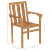 vidaXL Set da Pranzo da Giardino 5 pz in Legno Massello di Teak