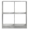 vidaXL Libreria Grigio Cemento 68,5x32x75 cm in Legno Multistrato