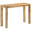 vidaXL Tavolo Consolle 110x35x76 cm in Legno Massello di Mango Grezzo