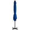 vidaXL Ombrellone a Sbalzo con Palo in Alluminio Azzurro 250x250 cm