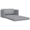 vidaXL Divano letto 110cm Grigio chiaro Tessuto