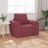 vidaXL Divano letto Rosso Vino 98 x 71 x 83 cm Tessuto