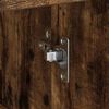 vidaXL Credenza Rovere fumo 38 x 34.5 x 75 cm Legno multistrato