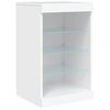 vidaXL Credenza con Luci LED Bianca 41x37x67 cm