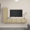 vidaXL Set di Mobili TV 4 pz Rovere Sonoma in Legno Multistrato