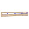 vidaXL Mobile Porta TV con Luci LED Rovere Sonoma 270x35x40 cm