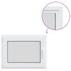vidaXL Colore interno della finestra del seminterrato Bianco RISOR