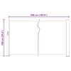vidaXL Tenda Laterale Retrattile per Patio 100x500 cm Crema