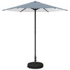 vidaXL Parasole da Giardino con Base 230 x 230 cm Poliestere